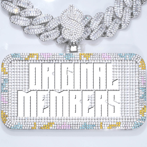 CUSTOM LETTER NECKLACE 3D COLORFUL SQUARE