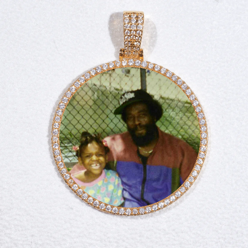 MEDIUM 3D CIRCLE CUSTOM PICTURE PENDANT