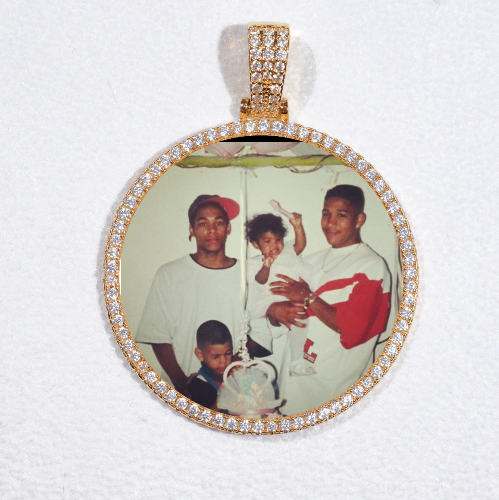 MEDIUM 3D CIRCLE CUSTOM PICTURE PENDANT