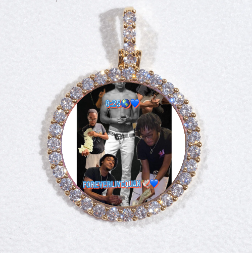 3D CIRCLE CUSTOM PICTURE PENDANT SMALL SIZE