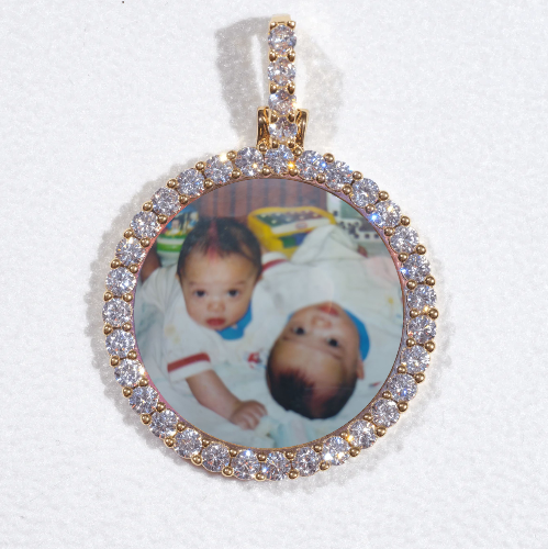 3D CIRCLE CUSTOM PICTURE PENDANT SMALL SIZE