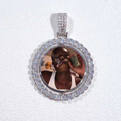 3D Spinning 2-Faced Custom Picture Pendant