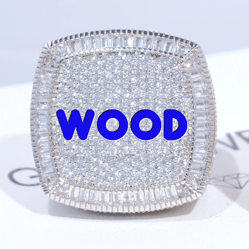 CUSTOM LETTER 3D ICED RING