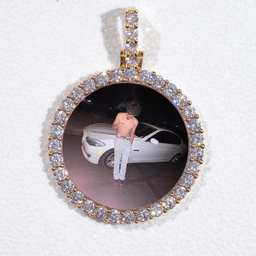 3D CIRCLE CUSTOM PICTURE PENDANT SMALL SIZE