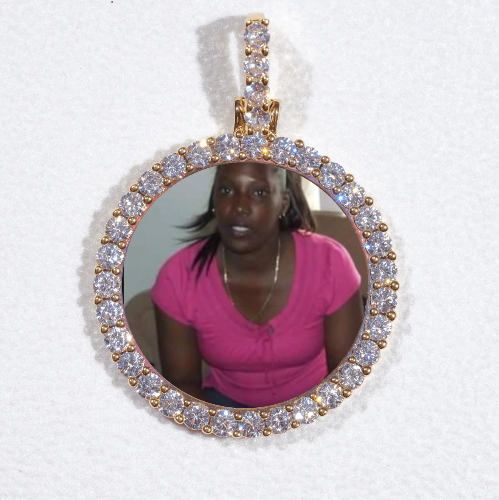 3D CIRCLE CUSTOM PICTURE PENDANT SMALL SIZE