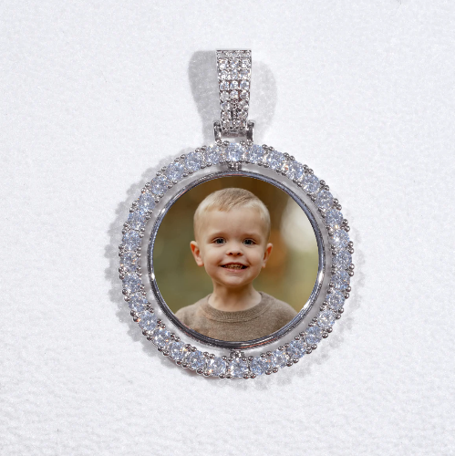 3D Spinning 2-Faced Custom Picture Pendant