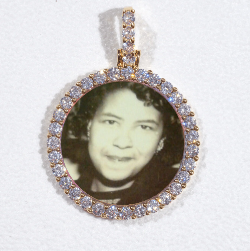 3D CIRCLE CUSTOM PICTURE PENDANT SMALL SIZE