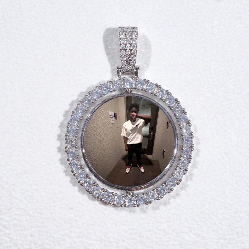 3D Spinning 2-Faced Custom Picture Pendant