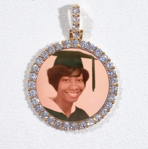 3D CIRCLE CUSTOM PICTURE PENDANT SMALL SIZE