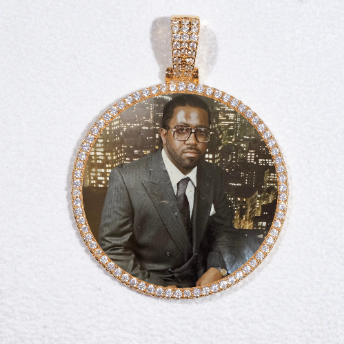 MEDIUM 3D CIRCLE CUSTOM PICTURE PENDANT