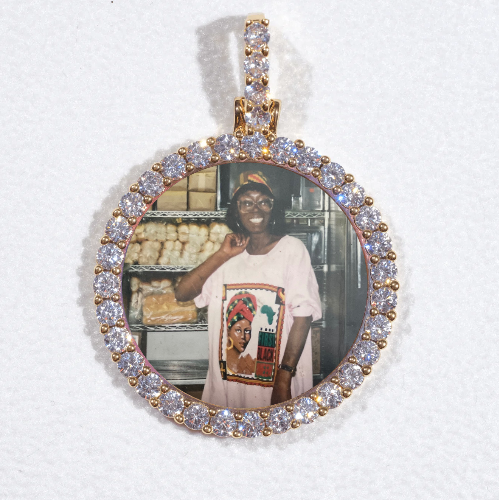 3D CIRCLE CUSTOM PICTURE PENDANT SMALL SIZE