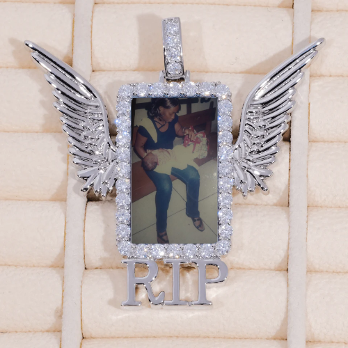 RIP WING 3D CUSTOM PICTURE PENDANT