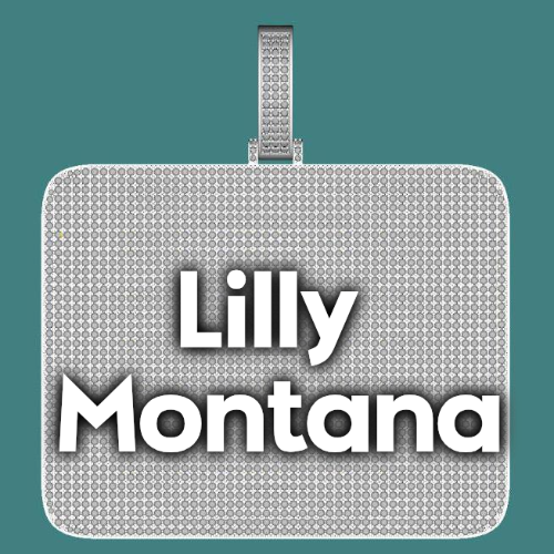 CUSTOM LETTER NECKLACE 3D BIG SQUARE