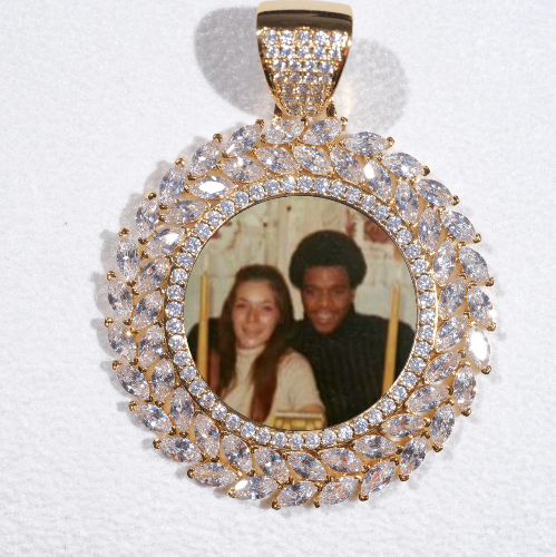 Large 3D Wheat Ear Custom Picture Pendant