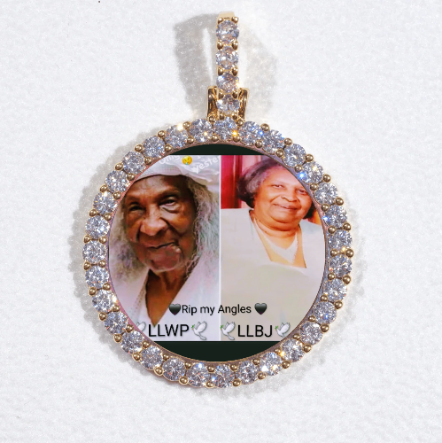 3D CIRCLE CUSTOM PICTURE PENDANT SMALL SIZE