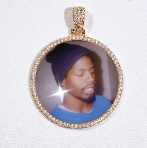MEDIUM 3D CIRCLE CUSTOM PICTURE PENDANT
