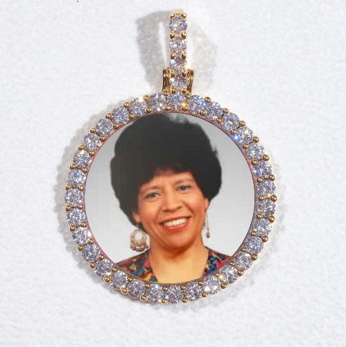 3D CIRCLE CUSTOM PICTURE PENDANT SMALL SIZE