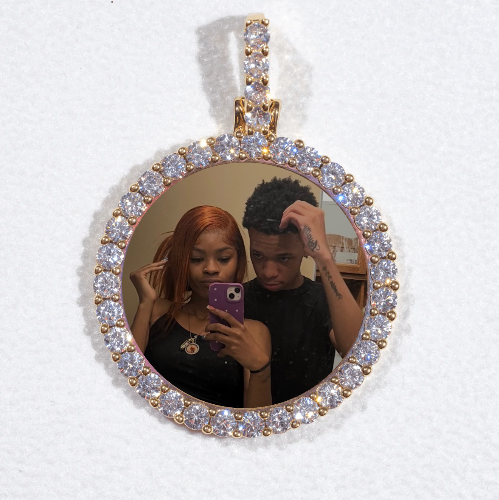 3D CIRCLE CUSTOM PICTURE PENDANT SMALL SIZE