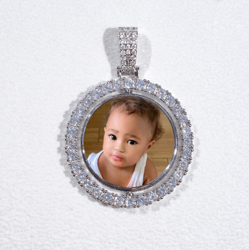 3D Spinning 2-Faced Custom Picture Pendant
