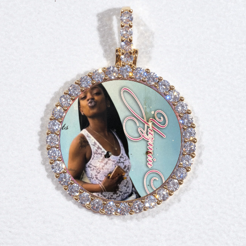 3D CIRCLE CUSTOM PICTURE PENDANT SMALL SIZE