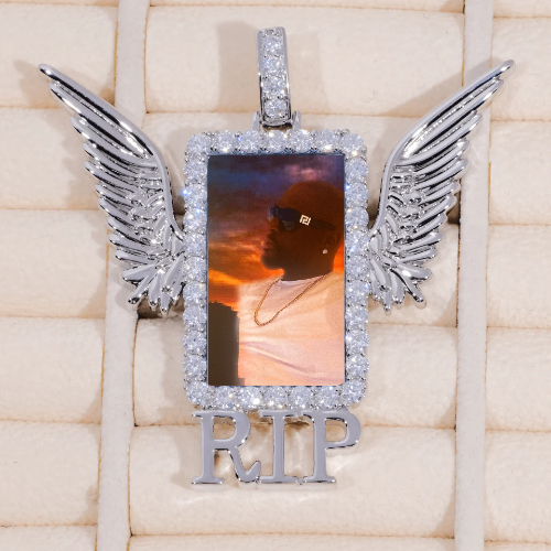 RIP WING 3D CUSTOM PICTURE PENDANT