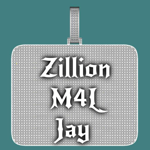 CUSTOM LETTER NECKLACE 3D BIG SQUARE