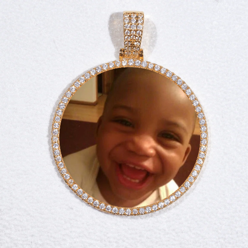 MEDIUM 3D CIRCLE CUSTOM PICTURE PENDANT