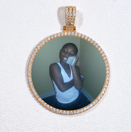 MEDIUM 3D CIRCLE CUSTOM PICTURE PENDANT