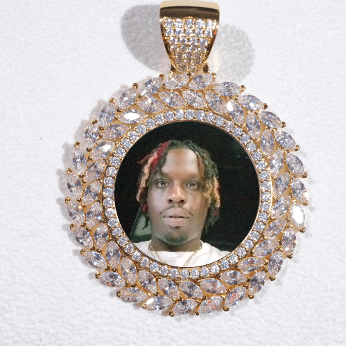 Large 3D Wheat Ear Custom Picture Pendant
