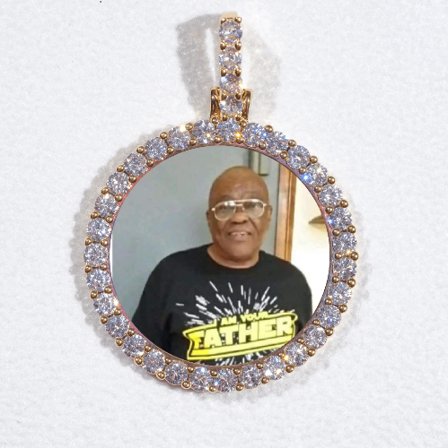 3D CIRCLE CUSTOM PICTURE PENDANT SMALL SIZE