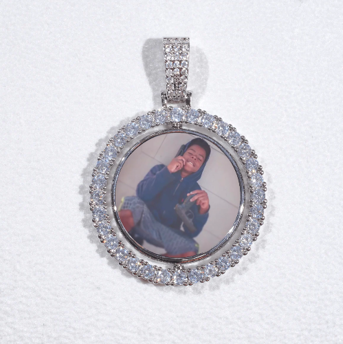 3D Spinning 2-Faced Custom Picture Pendant