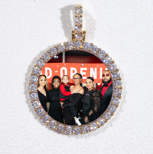 3D CIRCLE CUSTOM PICTURE PENDANT SMALL SIZE