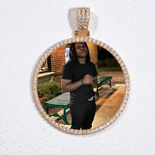 MEDIUM 3D CIRCLE CUSTOM PICTURE PENDANT