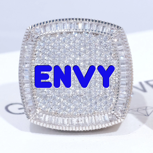 CUSTOM LETTER 3D ICED RING