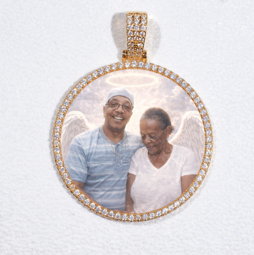 MEDIUM 3D CIRCLE CUSTOM PICTURE PENDANT