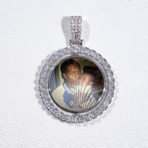 3D Spinning 2-Faced Custom Picture Pendant