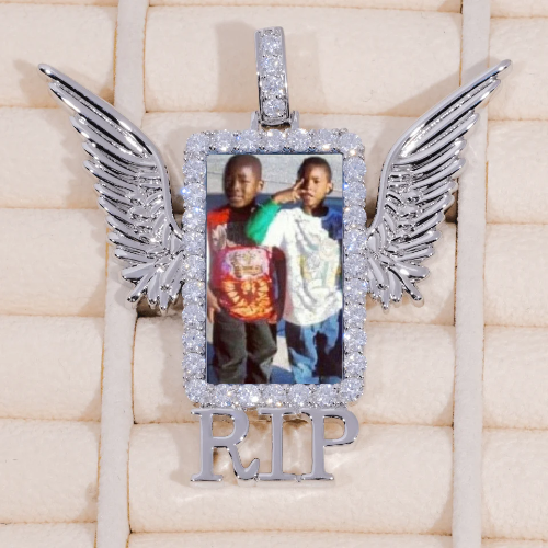 RIP WING 3D CUSTOM PICTURE PENDANT