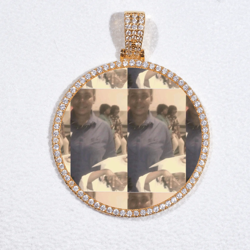 MEDIUM 3D CIRCLE CUSTOM PICTURE PENDANT