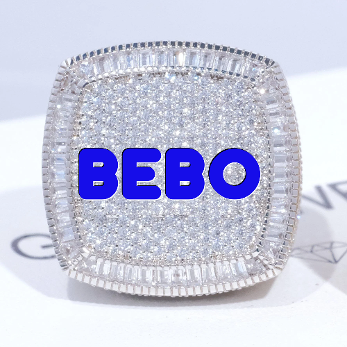 CUSTOM LETTER 3D ICED RING