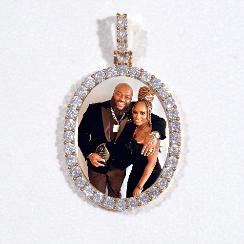 3D Oval Custom Picture Pendant