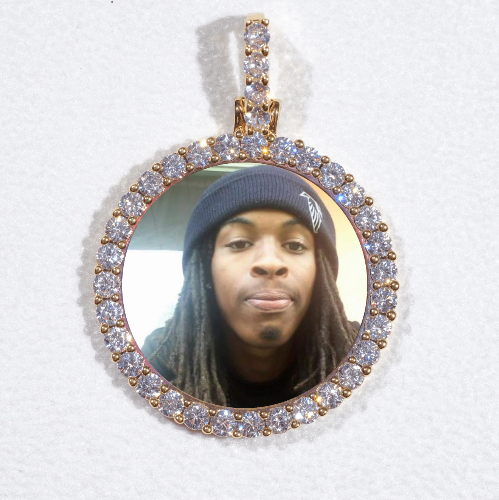 3D CIRCLE CUSTOM PICTURE PENDANT SMALL SIZE