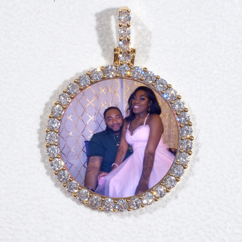 3D CIRCLE CUSTOM PICTURE PENDANT SMALL SIZE