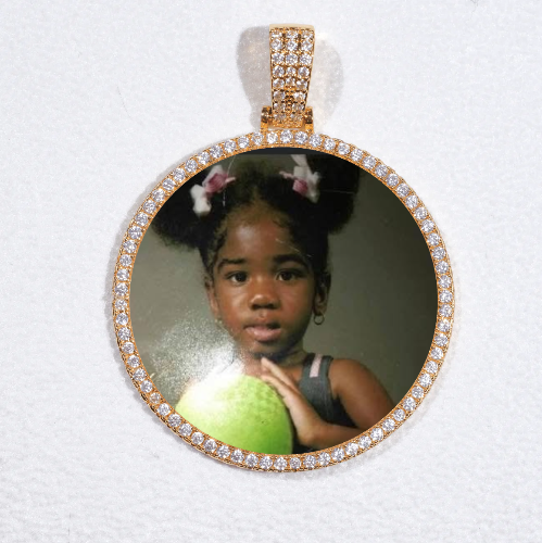 MEDIUM 3D CIRCLE CUSTOM PICTURE PENDANT
