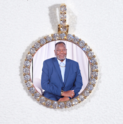 3D CIRCLE CUSTOM PICTURE PENDANT SMALL SIZE