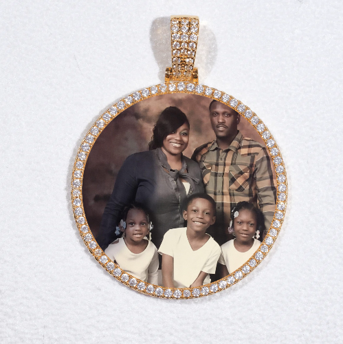 MEDIUM 3D CIRCLE CUSTOM PICTURE PENDANT