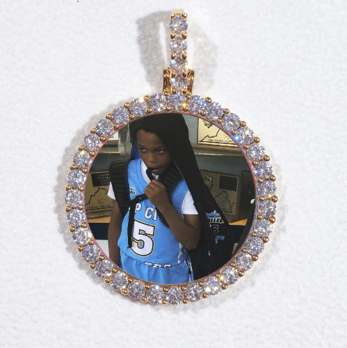 3D CIRCLE CUSTOM PICTURE PENDANT SMALL SIZE