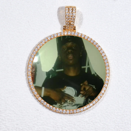 MEDIUM 3D CIRCLE CUSTOM PICTURE PENDANT