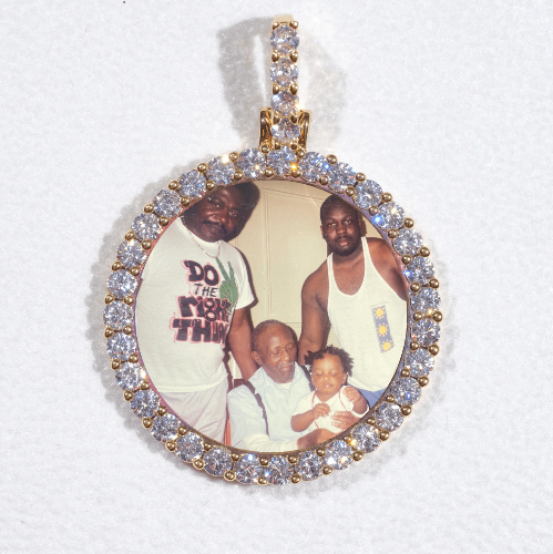 3D CIRCLE CUSTOM PICTURE PENDANT SMALL SIZE