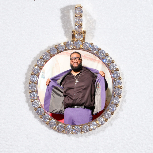 3D CIRCLE CUSTOM PICTURE PENDANT SMALL SIZE