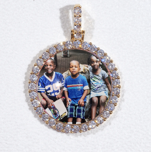 3D CIRCLE CUSTOM PICTURE PENDANT SMALL SIZE